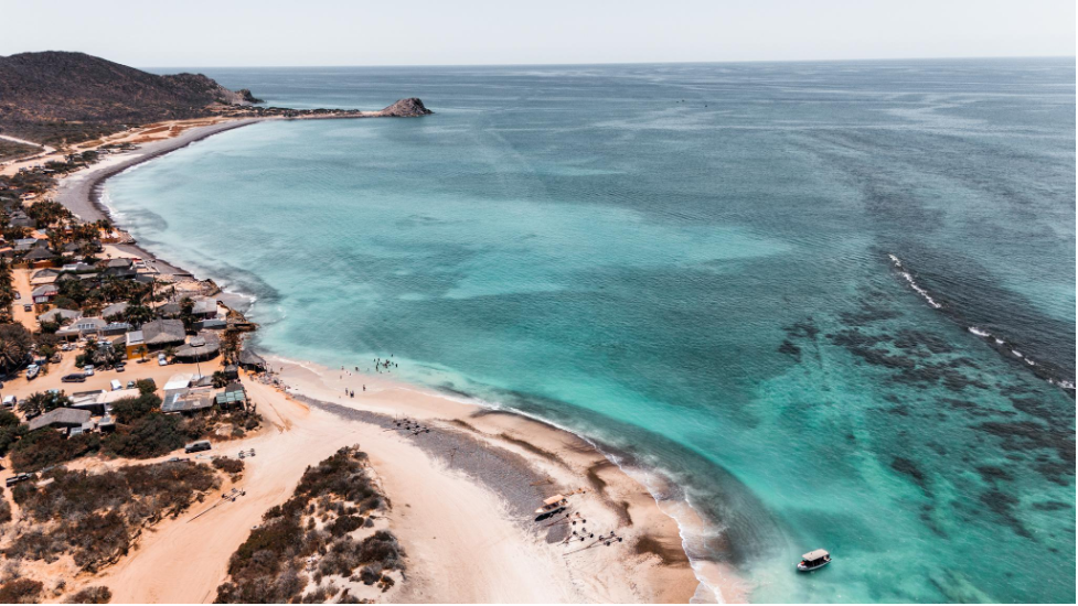 View of Cabo Pulmo from above. Photo Credit: Marla Tomorug