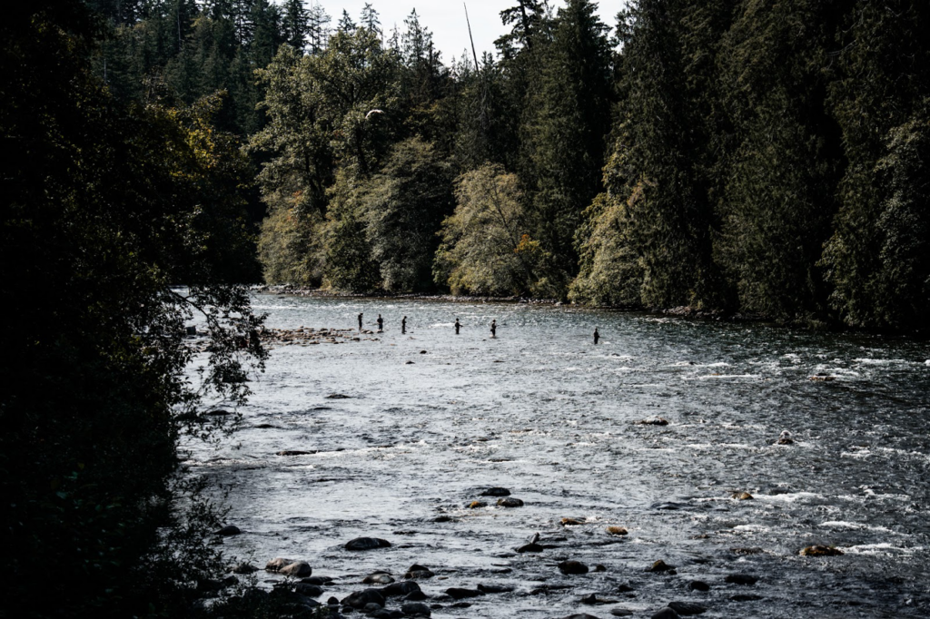 Fishing in rivers on Vancouver Island. Photo Credit: Adam Moore